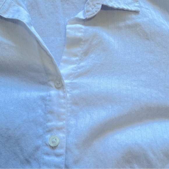2/$10 Van Heusen Originals White button front collared shirt Sz XS - Picture 8 of 9